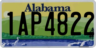 AL license plate 1AP4822