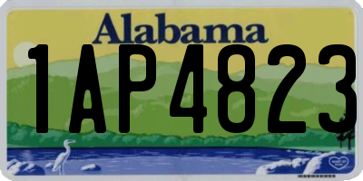 AL license plate 1AP4823