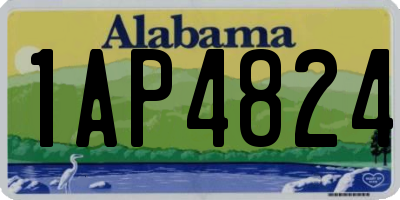 AL license plate 1AP4824