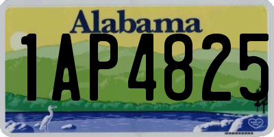 AL license plate 1AP4825