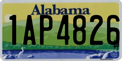AL license plate 1AP4826