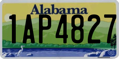 AL license plate 1AP4827