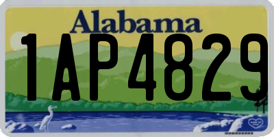 AL license plate 1AP4829
