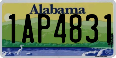 AL license plate 1AP4831
