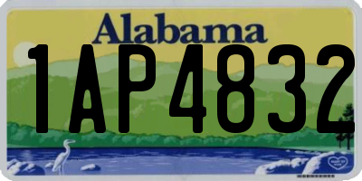 AL license plate 1AP4832