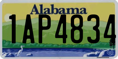 AL license plate 1AP4834