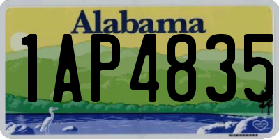 AL license plate 1AP4835