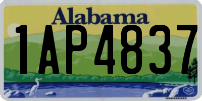 AL license plate 1AP4837
