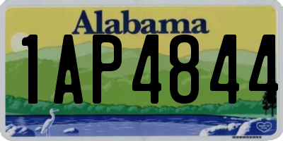 AL license plate 1AP4844