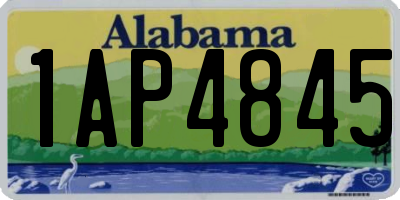 AL license plate 1AP4845