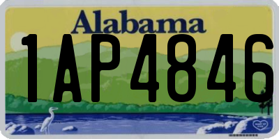 AL license plate 1AP4846