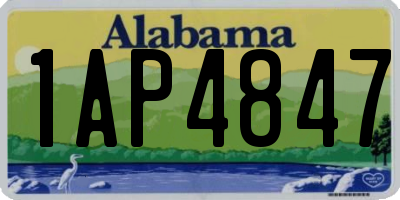 AL license plate 1AP4847