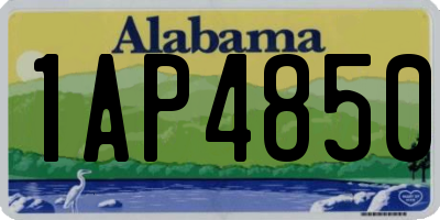AL license plate 1AP4850