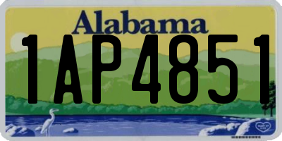 AL license plate 1AP4851