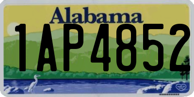 AL license plate 1AP4852