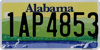 AL license plate 1AP4853