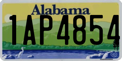 AL license plate 1AP4854
