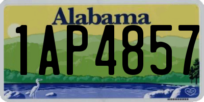 AL license plate 1AP4857