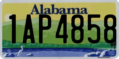 AL license plate 1AP4858