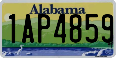 AL license plate 1AP4859