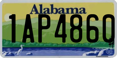 AL license plate 1AP4860