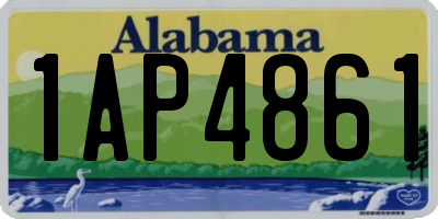 AL license plate 1AP4861
