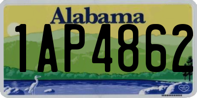 AL license plate 1AP4862