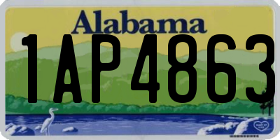 AL license plate 1AP4863