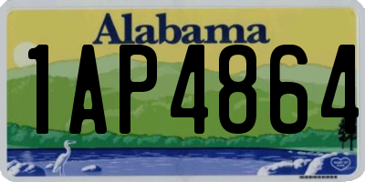 AL license plate 1AP4864