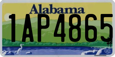 AL license plate 1AP4865
