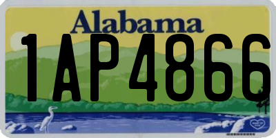 AL license plate 1AP4866