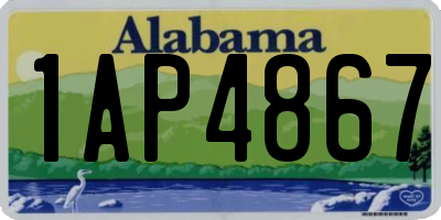 AL license plate 1AP4867