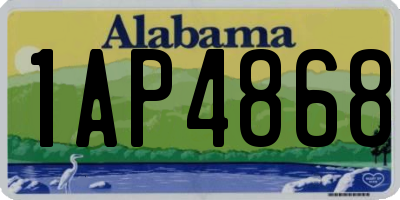 AL license plate 1AP4868