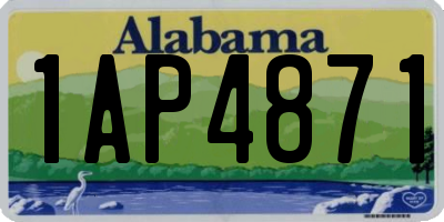 AL license plate 1AP4871
