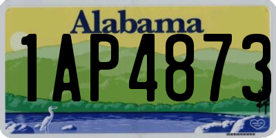 AL license plate 1AP4873