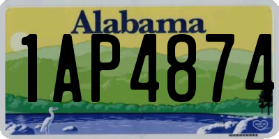 AL license plate 1AP4874