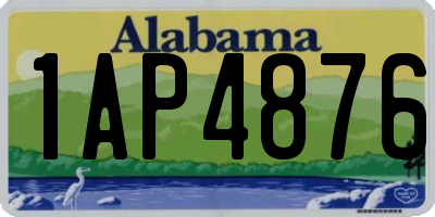 AL license plate 1AP4876