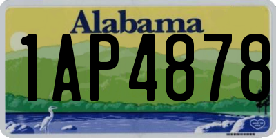AL license plate 1AP4878