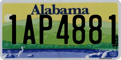 AL license plate 1AP4881