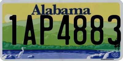 AL license plate 1AP4883