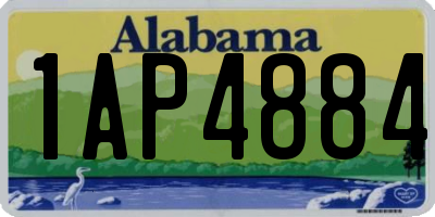AL license plate 1AP4884