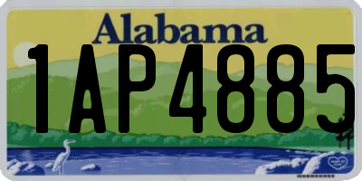 AL license plate 1AP4885