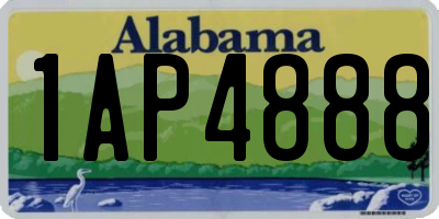 AL license plate 1AP4888