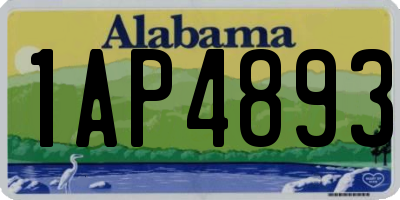 AL license plate 1AP4893