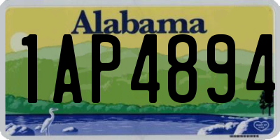 AL license plate 1AP4894