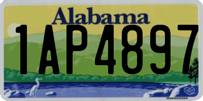 AL license plate 1AP4897