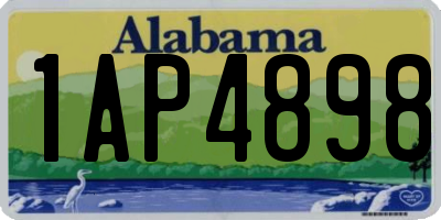 AL license plate 1AP4898