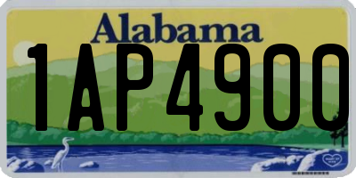 AL license plate 1AP4900