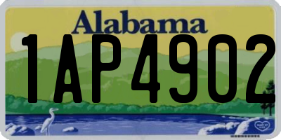 AL license plate 1AP4902