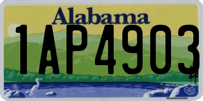 AL license plate 1AP4903